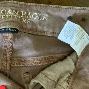 Stretch denim shorts